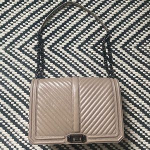 Rebecca Minkoff Chevron JUMBO quilted bag